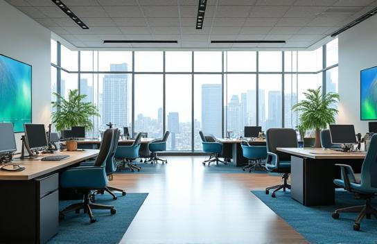 Modern office interior of Maple Leaf Digital Academy