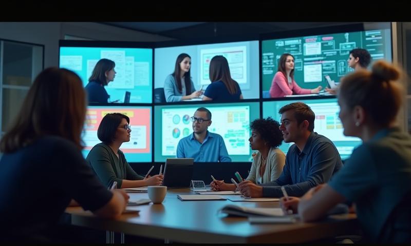 Online UI/UX workshop session with educators
